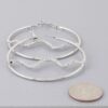 Snake Hoop Earrings with Stone Embellishments – Gold-Tone