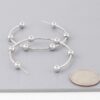 Multi Shiny Bead Gold-Tone Hoop Earrings