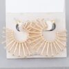 Bejeweled Sunburst Hoop Earrings – Gold-Tone