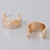 Abstract Cut Hoop Earrings – Sculptural Mini Hoops
