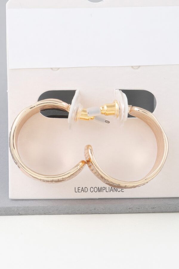 Abstract Cut Hoop Earrings – Sculptural Mini Hoops