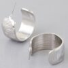 Abstract Cut Hoop Earrings – Sculptural Mini Hoops