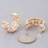 Twin Hearts Gold-Tone Hoop Earrings