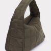Quilted Nylon Shoulder Bag – Structured Contour