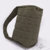 Quilted Nylon Shoulder Bag – Structured Contour