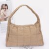 Quilted Nylon Shoulder Bag – Structured Contour