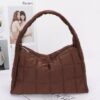 Quilted Nylon Shoulder Bag – Structured Contour