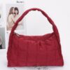 Quilted Nylon Shoulder Bag – Structured Contour