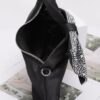 Rhinestone Bow Handle Nylon Clutch – Satin Finish