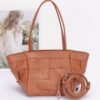 Braided Faux Leather Tote – Structured Ruby