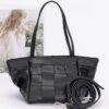 Braided Faux Leather Tote – Structured Ruby
