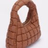 Quilted Padded Faux Leather Hobo Bag – Chain Strap