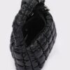 Quilted Faux Leather Bag with Padded Handle