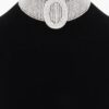 Radiant Circle Rhinestone Choker Necklace