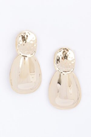 Celestial Circles Gold-Plated Drop Earrings