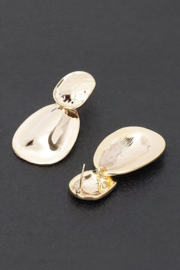 Celestial Circles Gold-Plated Drop Earrings