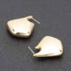 Gold-Plated Triangle Earrings with Sterling Posts