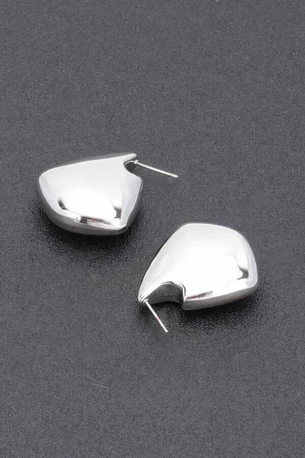 Gold-Plated Triangle Earrings with Sterling Posts