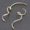 Curvaceous Gold-Plated Sculptural Earrings