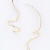 Curvaceous Gold-Plated Sculptural Earrings