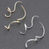 Curvaceous Gold-Plated Sculptural Earrings