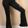 High-Waist Flare Leggings with Side Pockets