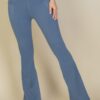 High-Waist Flare Leggings with Side Pockets