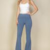 High-Waist Flare Leggings with Side Pockets