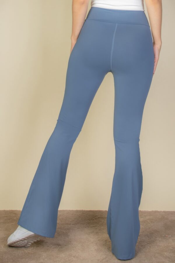 High-Waist Flare Leggings with Side Pockets