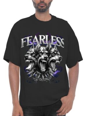 Doberman Graphic Tee – 100% Cotton Drop-Shoulder