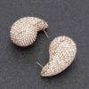 Faux Pearl Cascade Rhinestone Drop Earrings