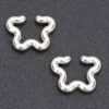 WaveGlow Star Cuff Earrings – Gold-Plated Plastic