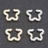 WaveGlow Star Cuff Earrings – Gold-Plated Plastic