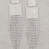 Rhinestone Dangle Earrings – 4.5″ Cascading Sparkle