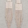 Rhinestone Dangle Earrings – 4.5″ Cascading Sparkle