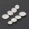 Radiant Circle Rhinestone Drop Earrings – Polished Tone