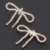Crystal Bow Rhinestone Earrings – Subtle Sparkle