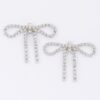 Crystal Bow Rhinestone Earrings – Subtle Sparkle