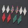 Cascading Rhinestone Drop Earrings – Crystal Sparkle