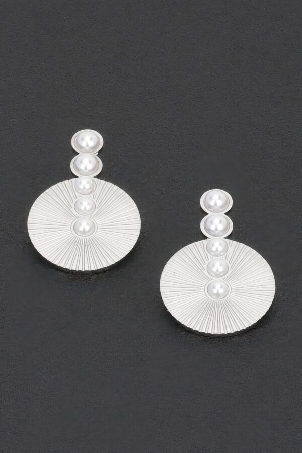 Faux Pearl Vintage Drop Earrings – Gold-Dipped Post