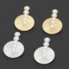 Faux Pearl Vintage Drop Earrings – Gold-Dipped Post