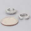 Bejeweled Rhinestone Ear Cuff Earrings – 0.5 in