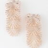 Multi Flare Leaf Drop Earrings – Cascading Leaves