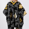 Fuzzy Aztec Kimono – Soft Open-Front Wrap