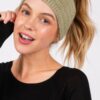Fuzzy Cable Knit Headband – Plush Nylon Ear Warmer