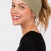 Fuzzy Cable Knit Headband – Plush Nylon Ear Warmer