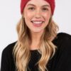 Fuzzy Cable Knit Headband – Plush Nylon Ear Warmer