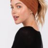 Fuzzy Cable Knit Headband – Plush Nylon Ear Warmer