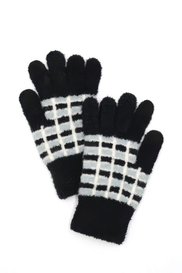 Color-Blocked Smart Winter Gloves – 100% Polyester