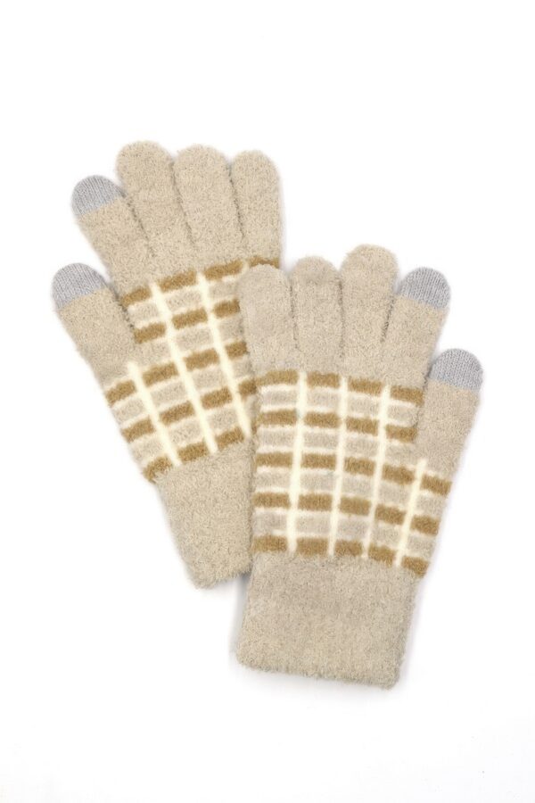 Color-Blocked Smart Winter Gloves – 100% Polyester